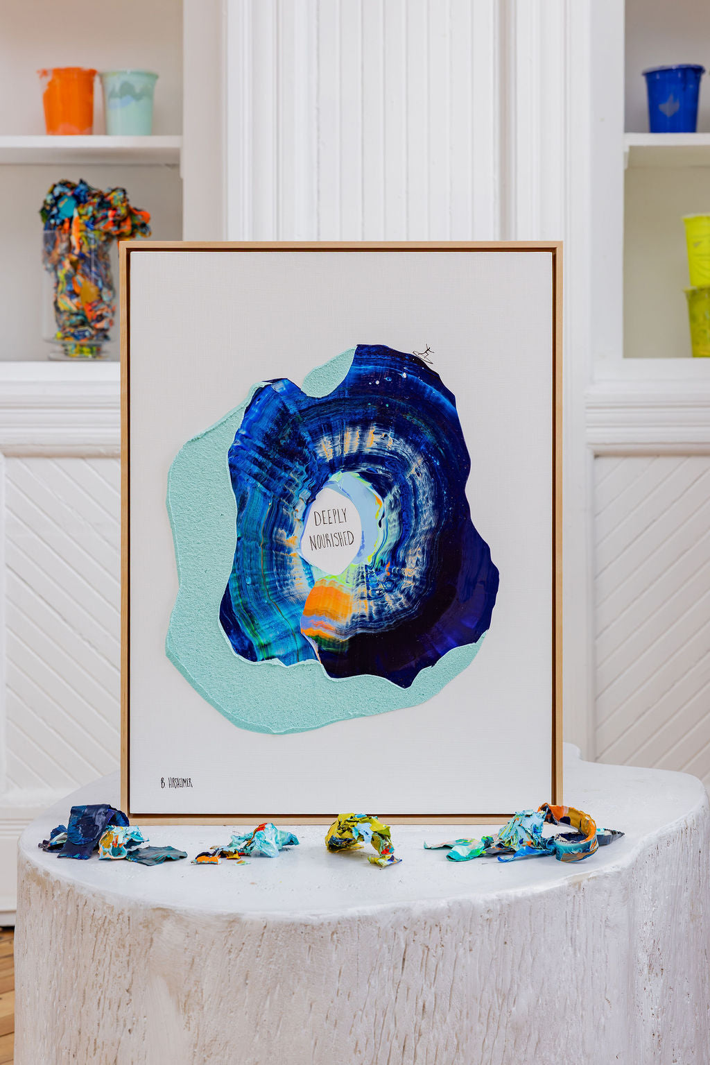 Deeply Nourished — original painting, framed