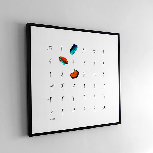Mixer and Mingler - 30x30" Framed Original Art