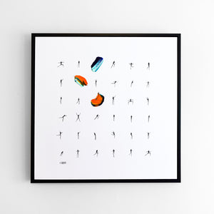 Mixer and Mingler - 30x30" Framed Original Art