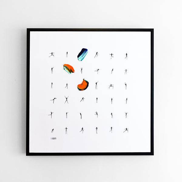 Mixer and Mingler - 30x30" Framed Original Art