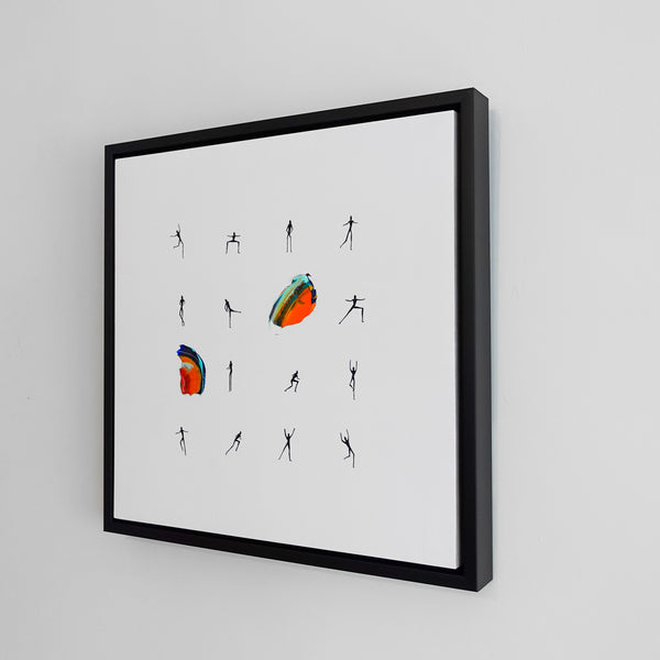 Extra Verve - 18x18" Framed Original Art