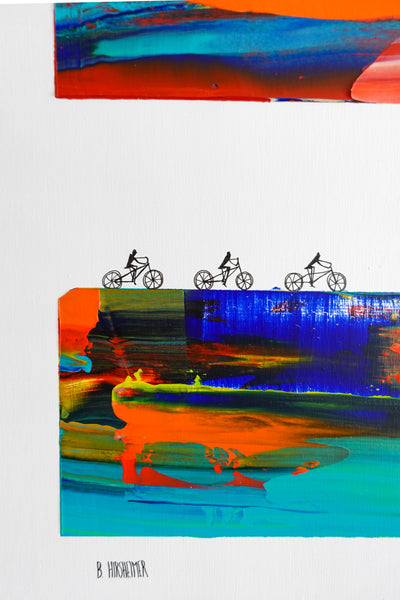 Cycle On, Dude - 18x18 Orignal Fine Art