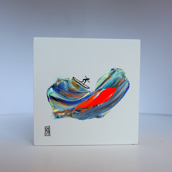 Wave of a Lifetime - 4x4" Original Art