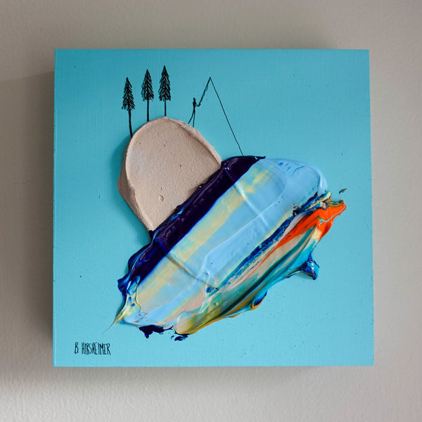Fishing for Dreams - 8x8" Original Art
