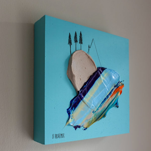 Fishing for Dreams - 8x8" Original Art