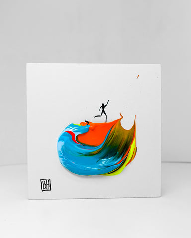 Happy Dance - 4x4” Original Art