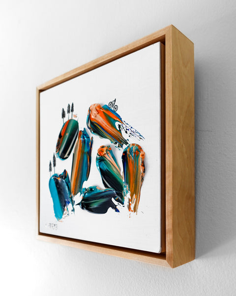 Mountain Wheels - 8x8” Original Art