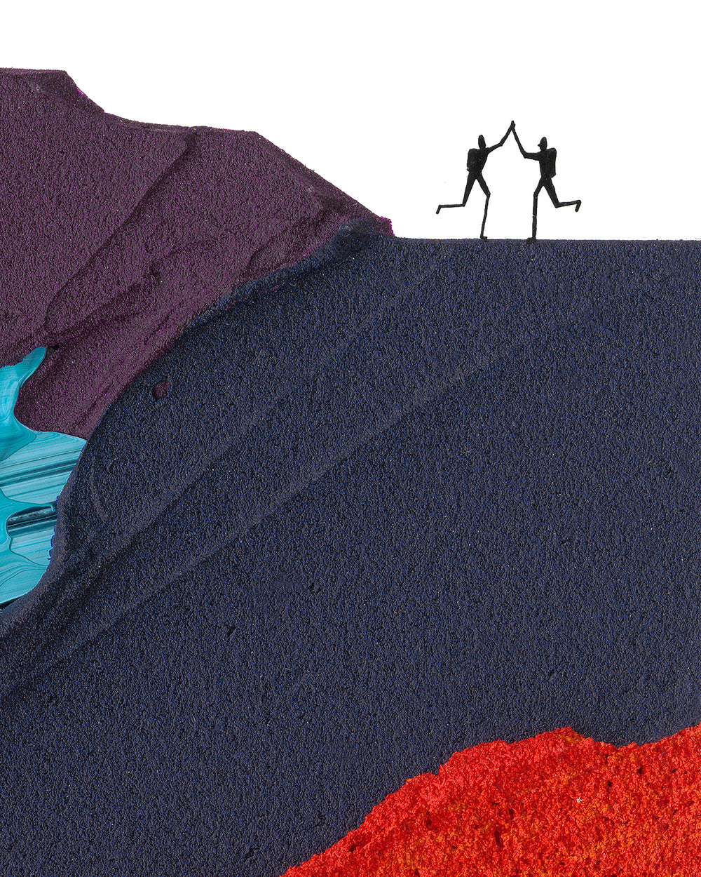 An Oversized Puddle - 24x36" Original Painting