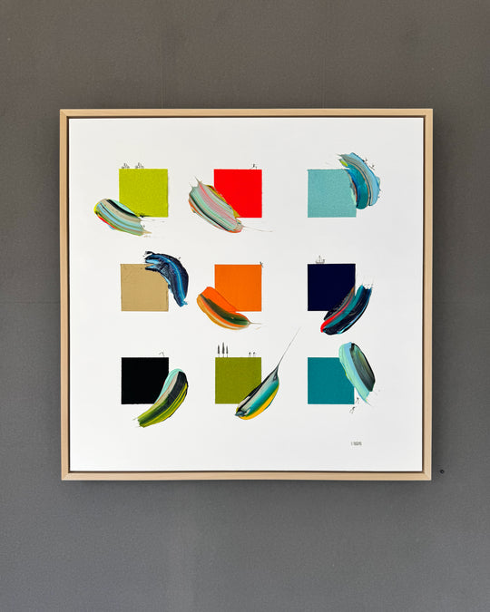 Bite-Sized Pieces of Motivation - 45x45" Original Painting