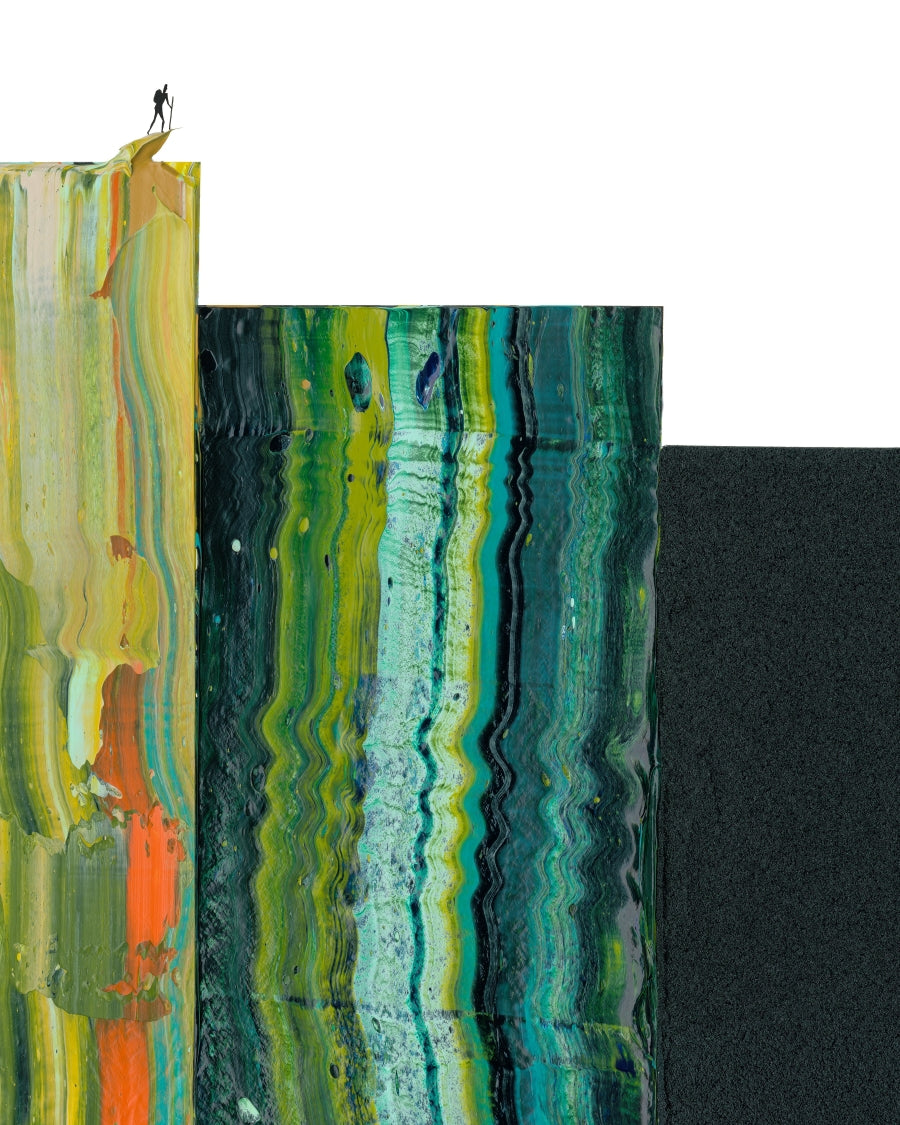 My Brain is a Mossy Green Forest - 36-48" Original Painting