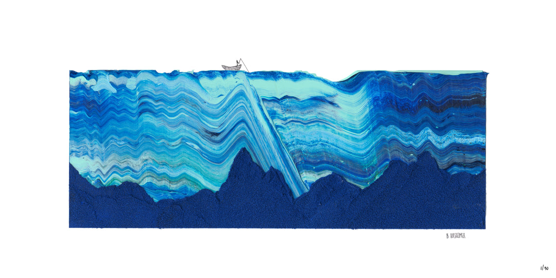 Catching Omega 3's - 18x36" Original