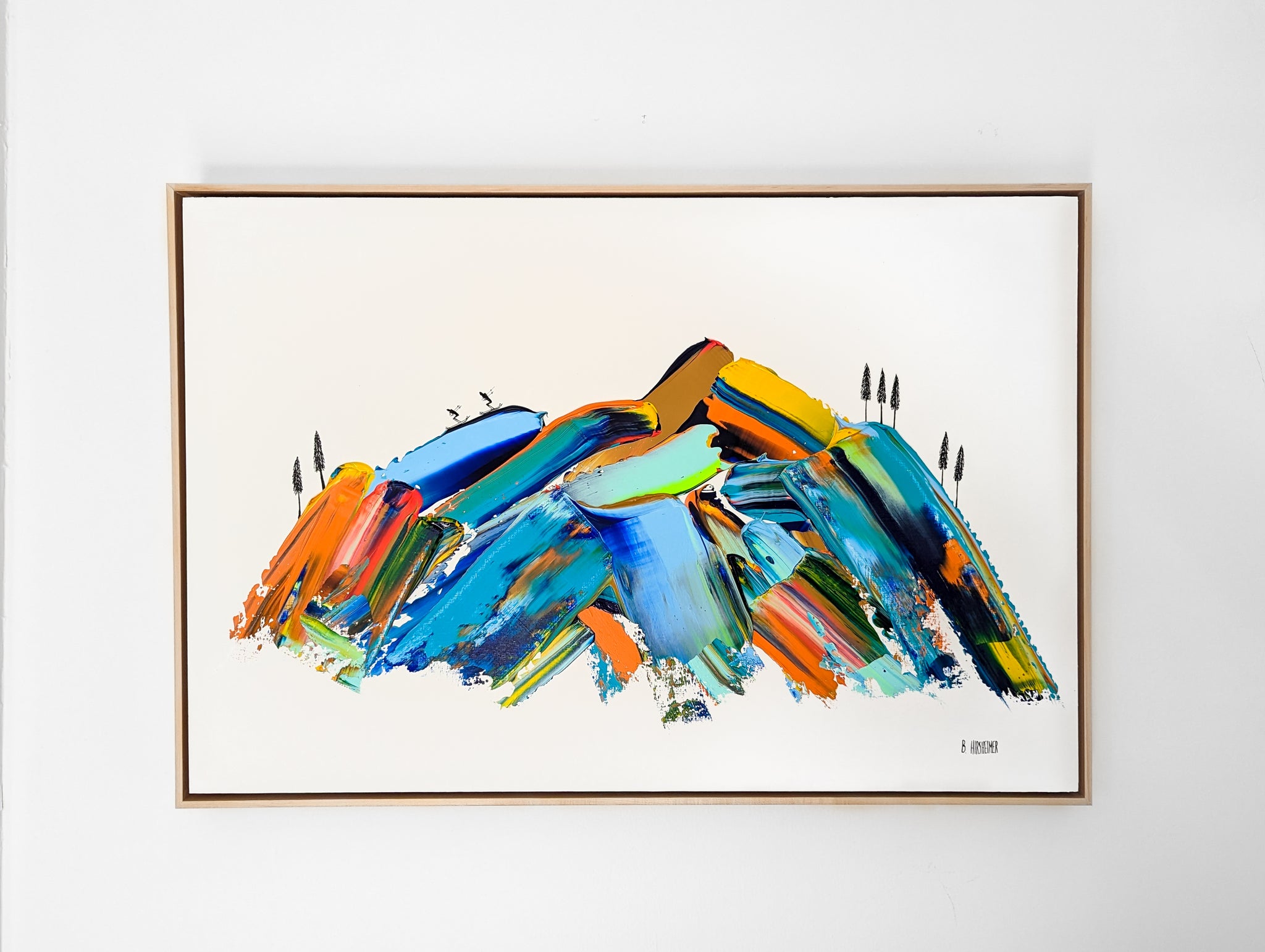 Winter Wonder Dude - 24x36" Framed Original Art